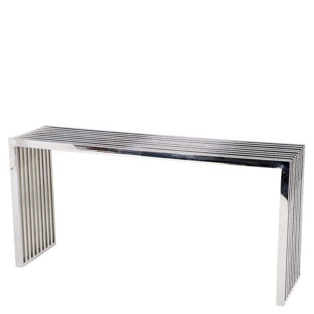 Carlisle Console Table Stainless Steel 150 cm