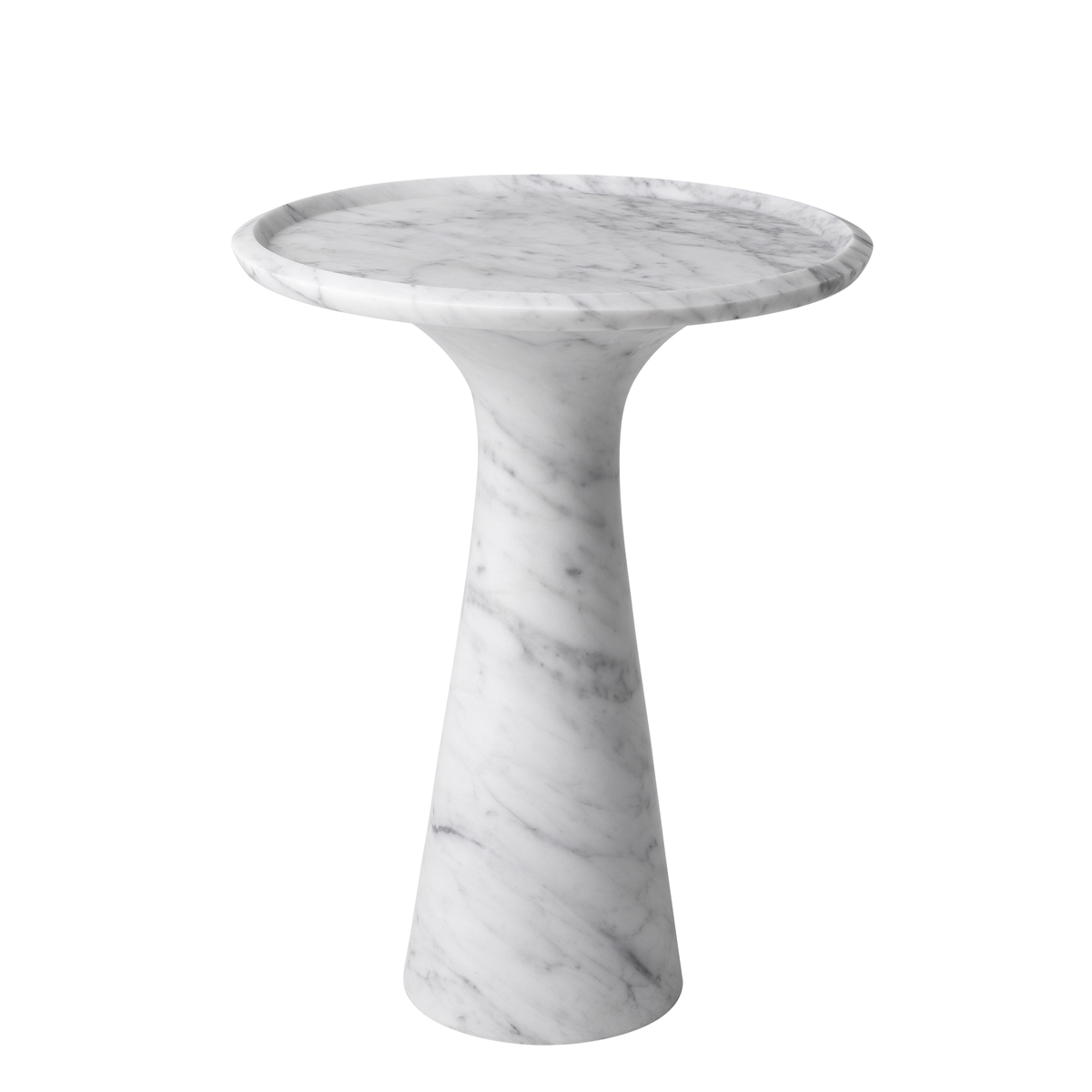 Pompano Low Side Table Marble 46.5 cm