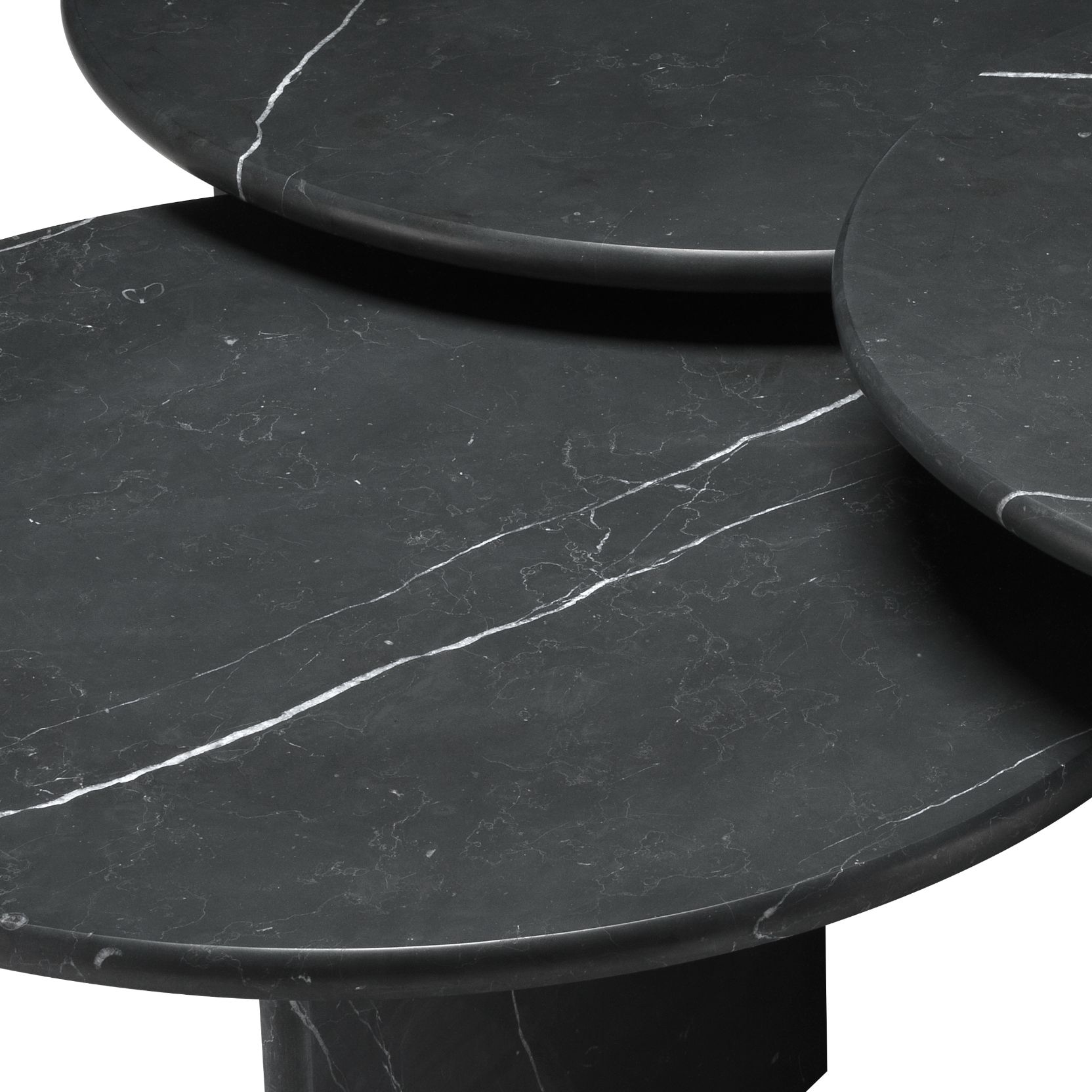 Naples Coffee Table Set of 3 Marble 83 cm