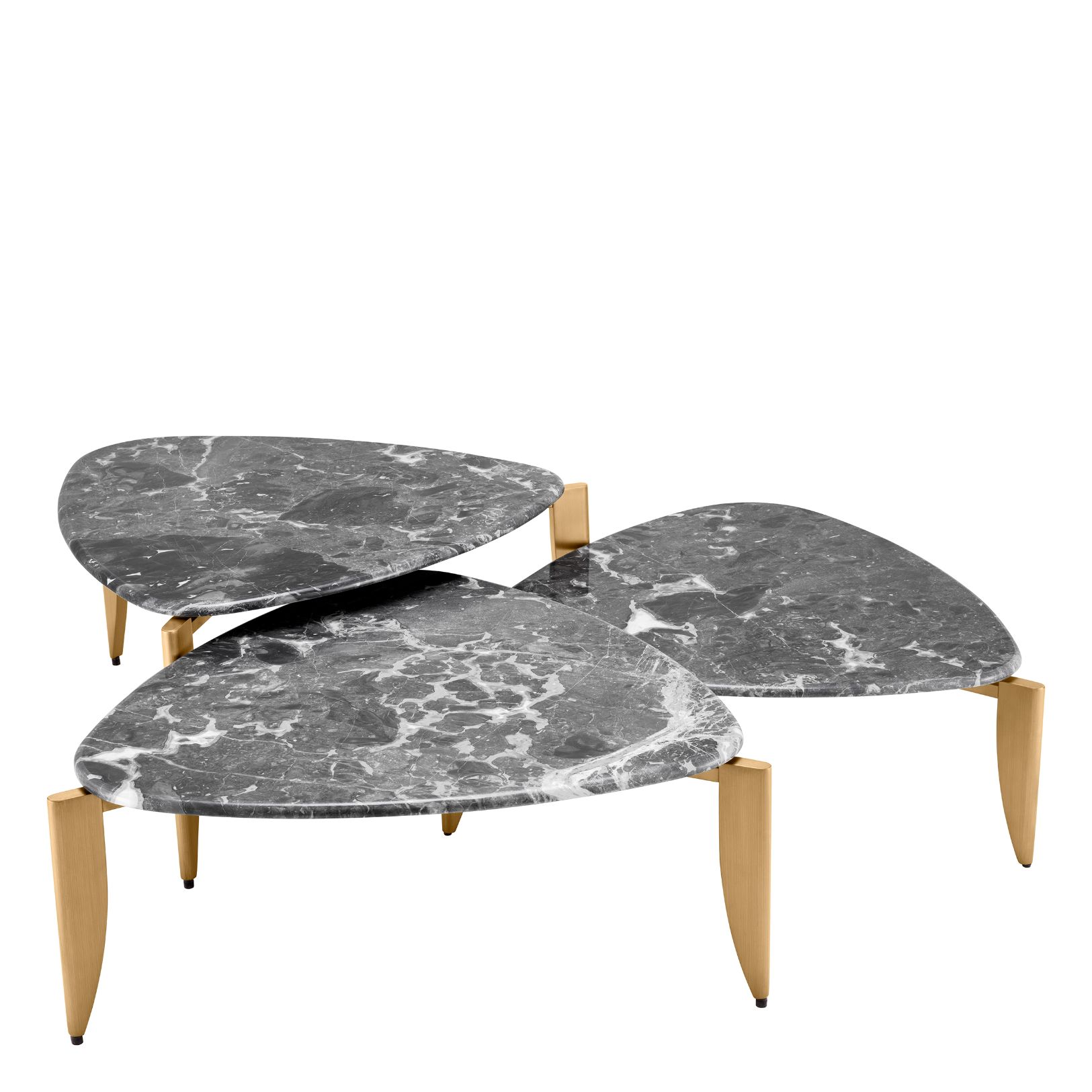 Regioni Coffee Table Set of 3 Marble 83.5 cm