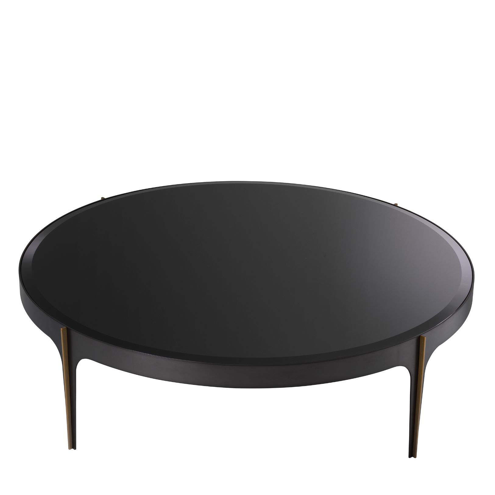 Artemisa L Coffee Table Bronze/Glass 124 cm