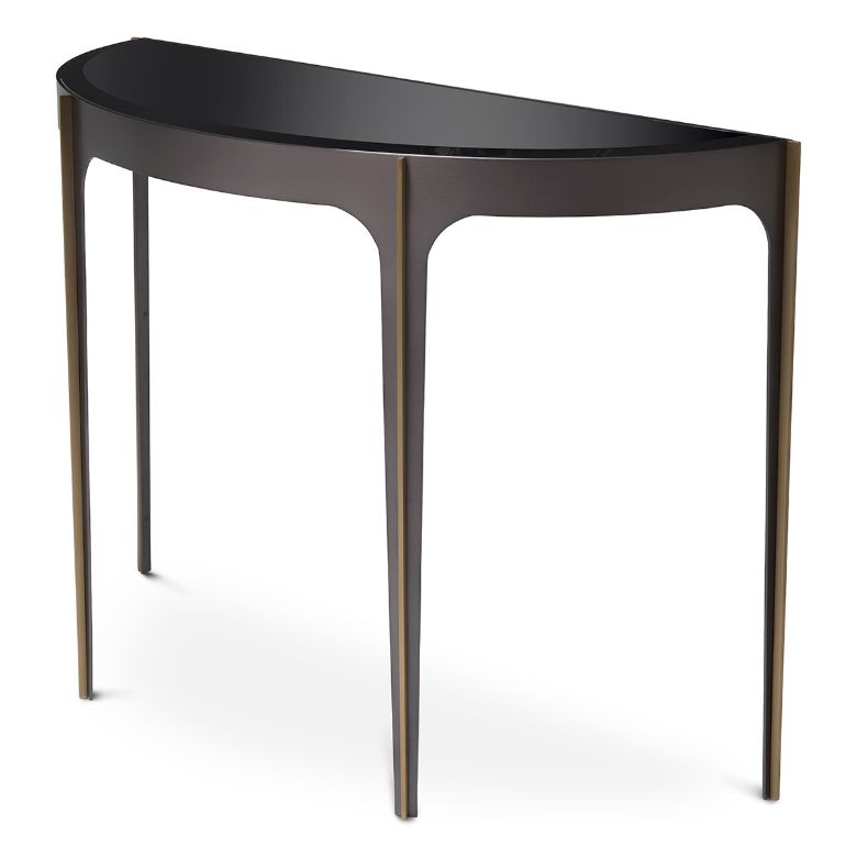 Artemisa Console Table Bronze/Glass 102.5 cm