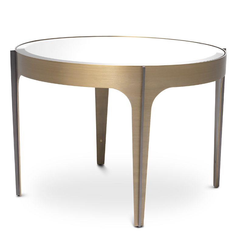 Artemisa Side Table Brass/Glass 64 cm