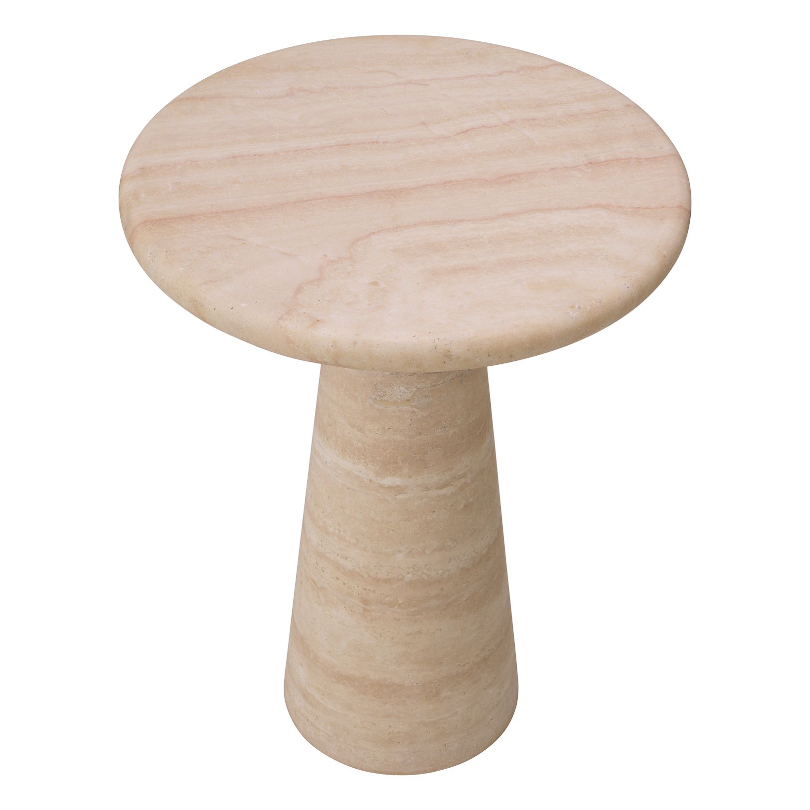 Adriana L Side Table Travertine 45 cm