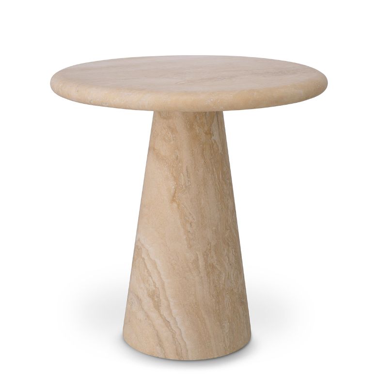 Adriana S Side Table Travertine 45 cm