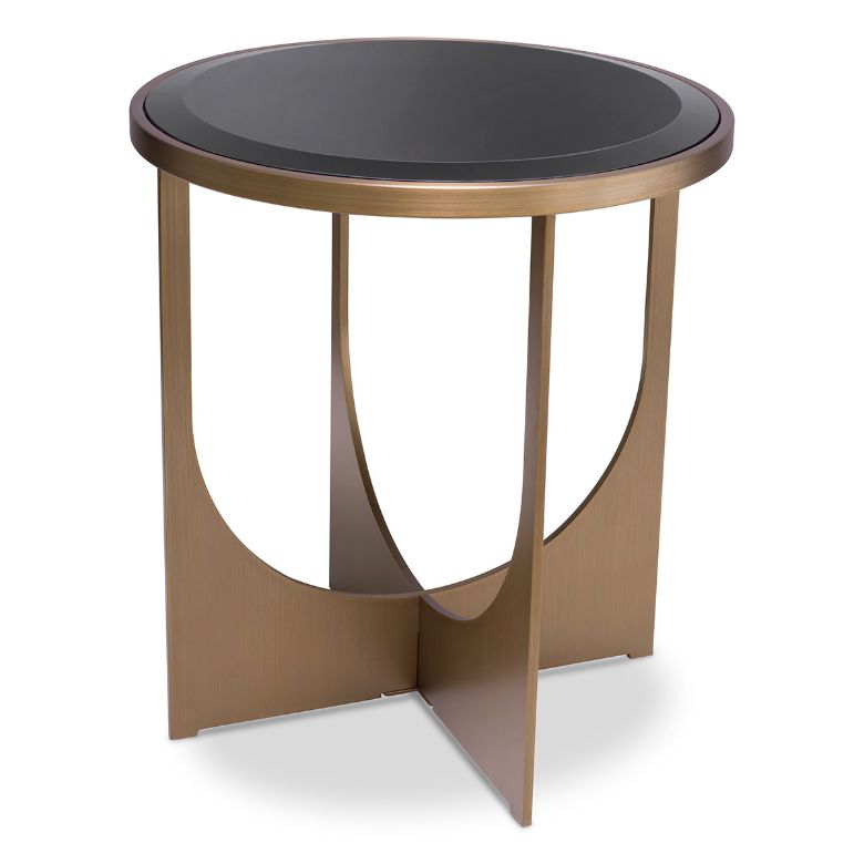 Elegance Side Table Brass/Glass 40.5 cm