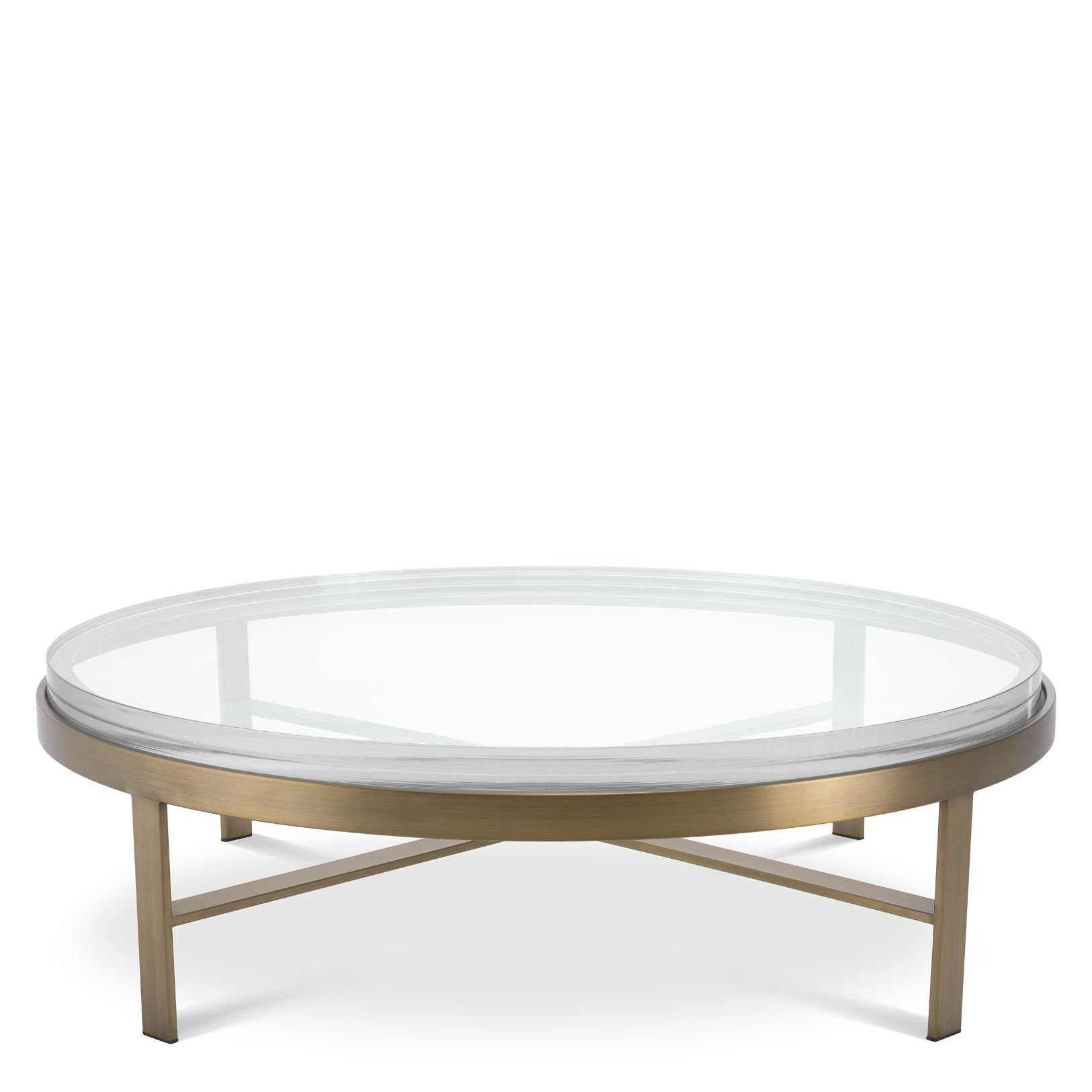 Hoxton Coffee Table Brass/Glass 97.5 cm