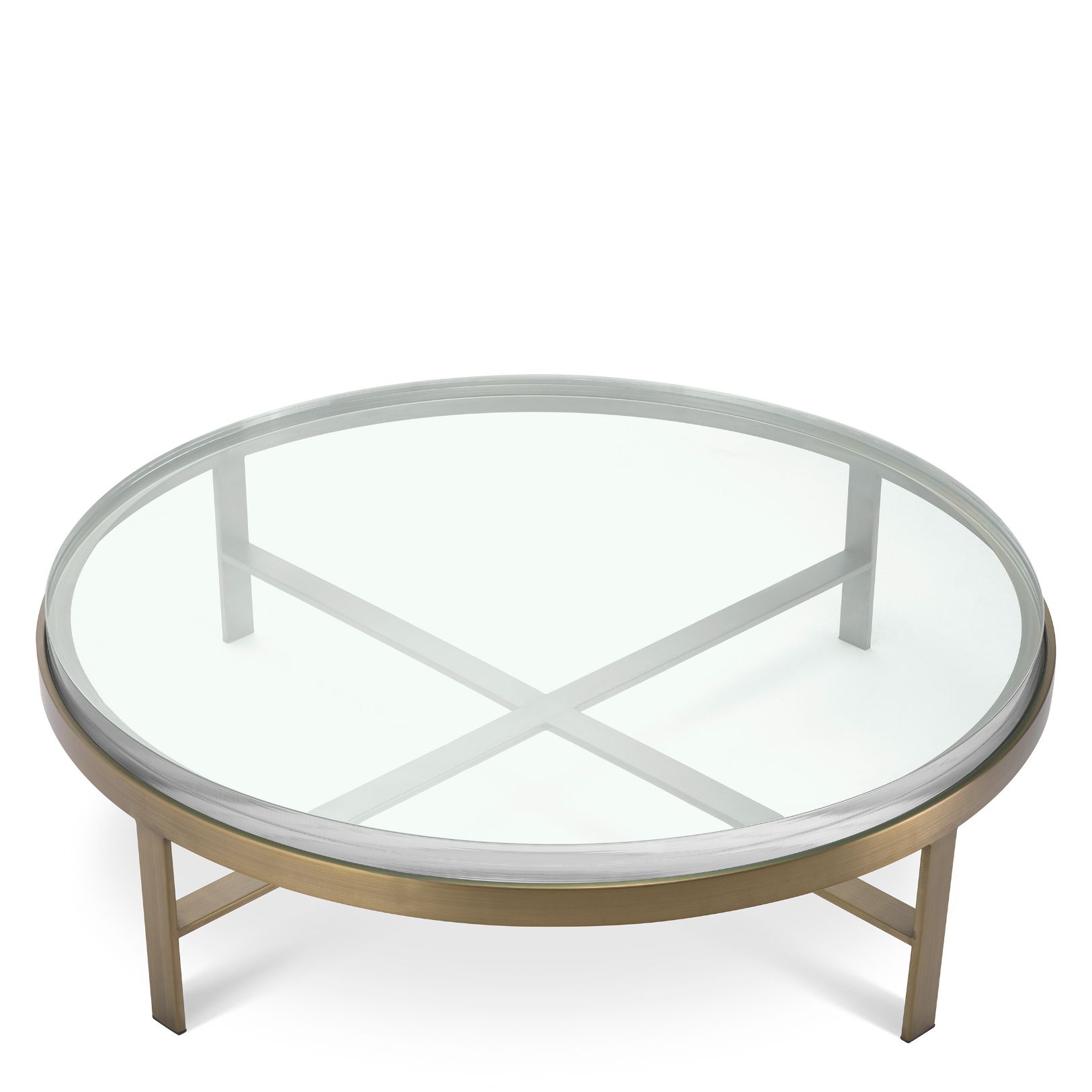 Hoxton Coffee Table Brass/Glass 97.5 cm