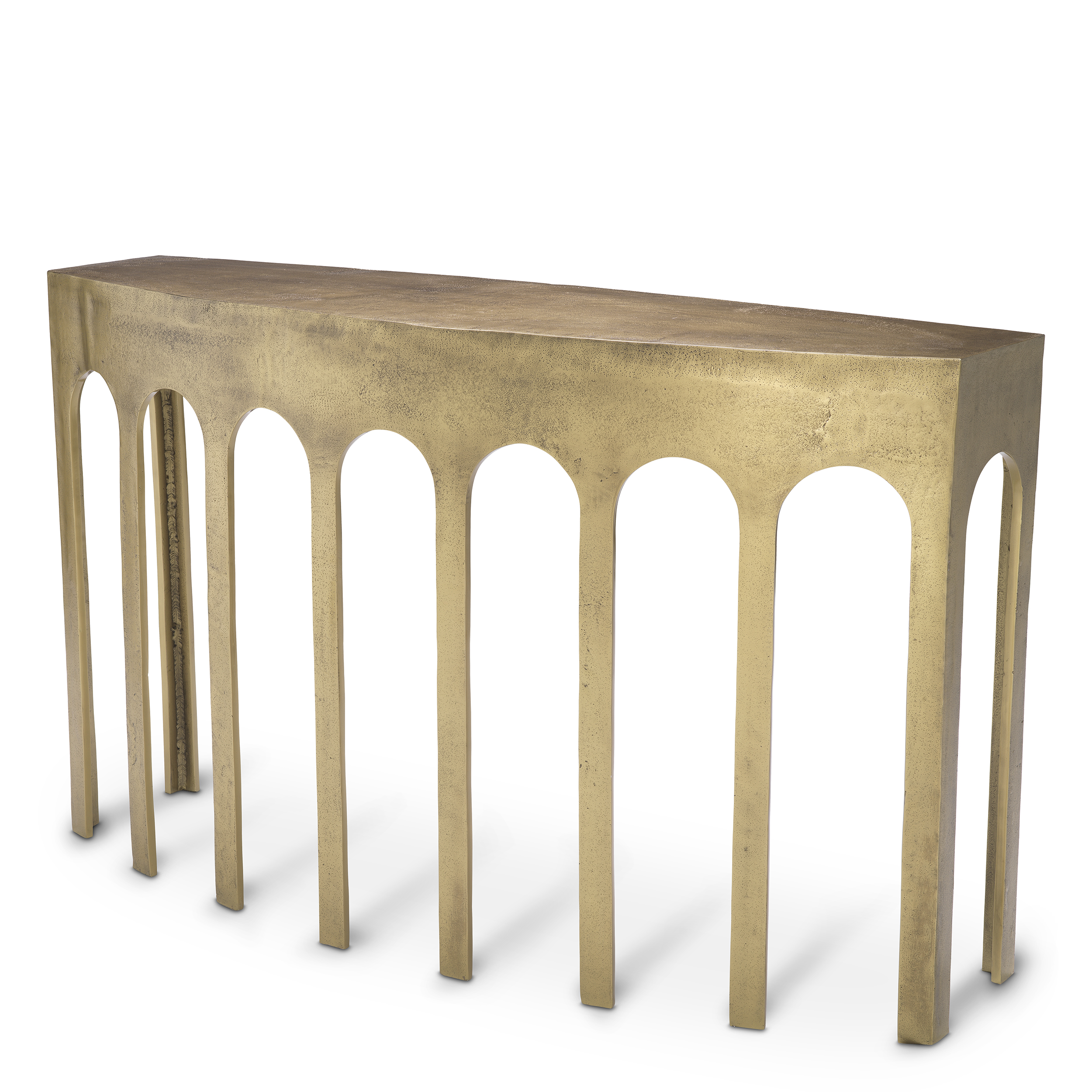 Gardini Console Table Vintage Brass 132 cm