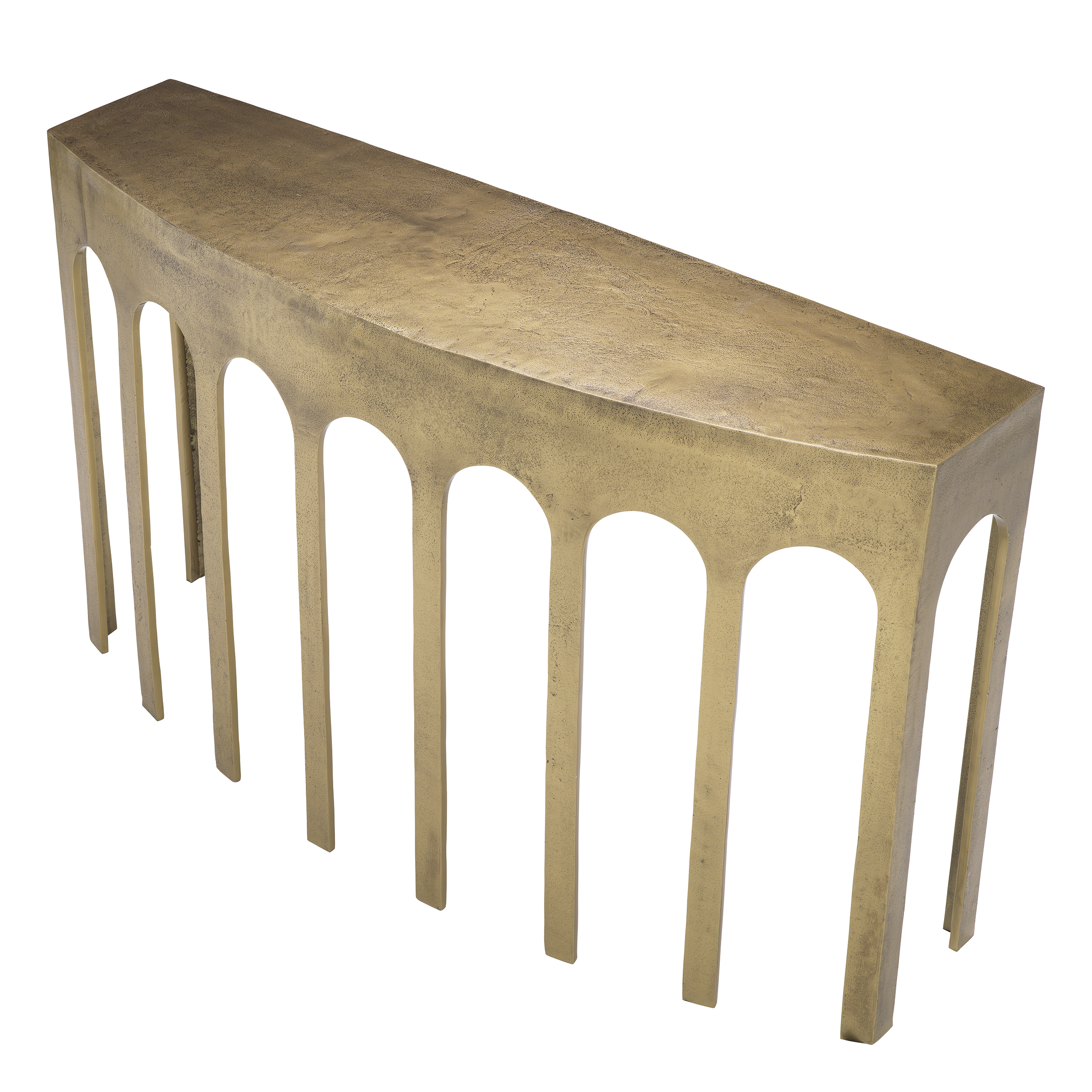 Gardini Console Table Vintage Brass 132 cm