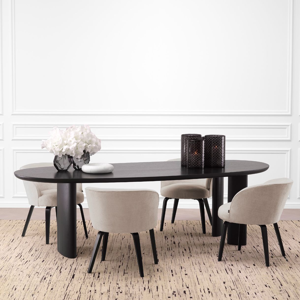 Lindner Dining Table Black 259.5 cm