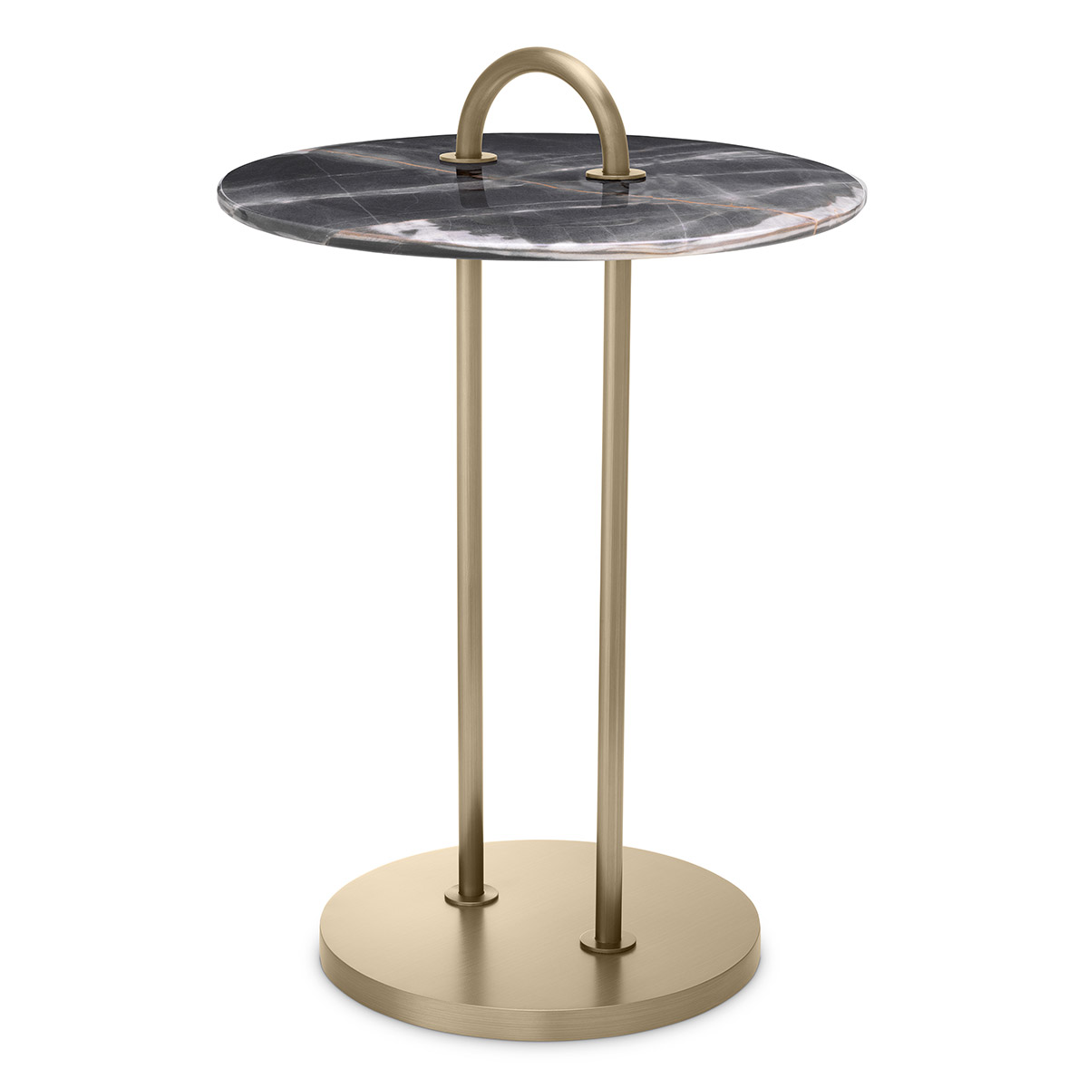 Zappa Side Table Marble/Brass 38.5 cm