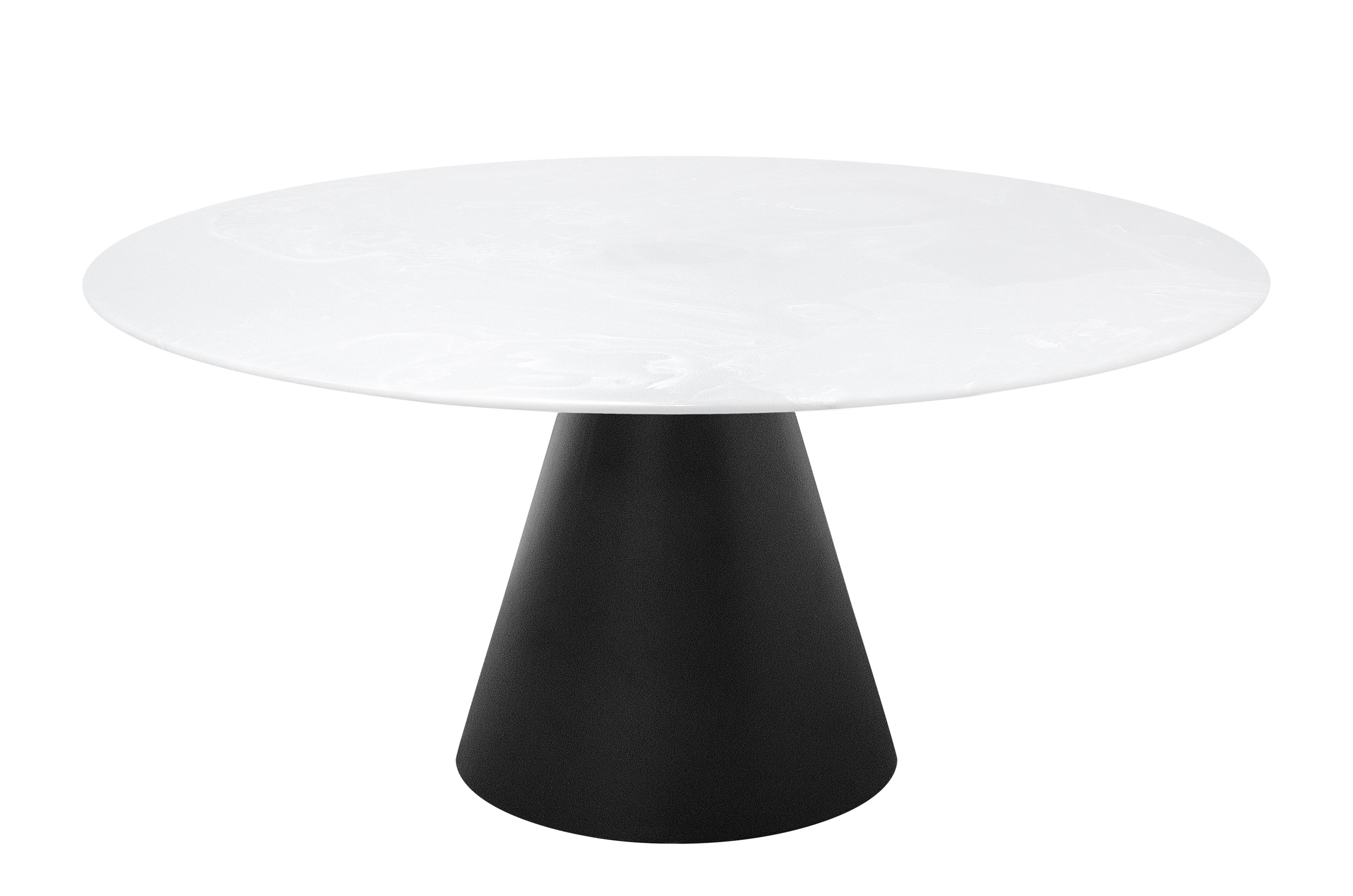 Cone dining table artifical marble 150 cm