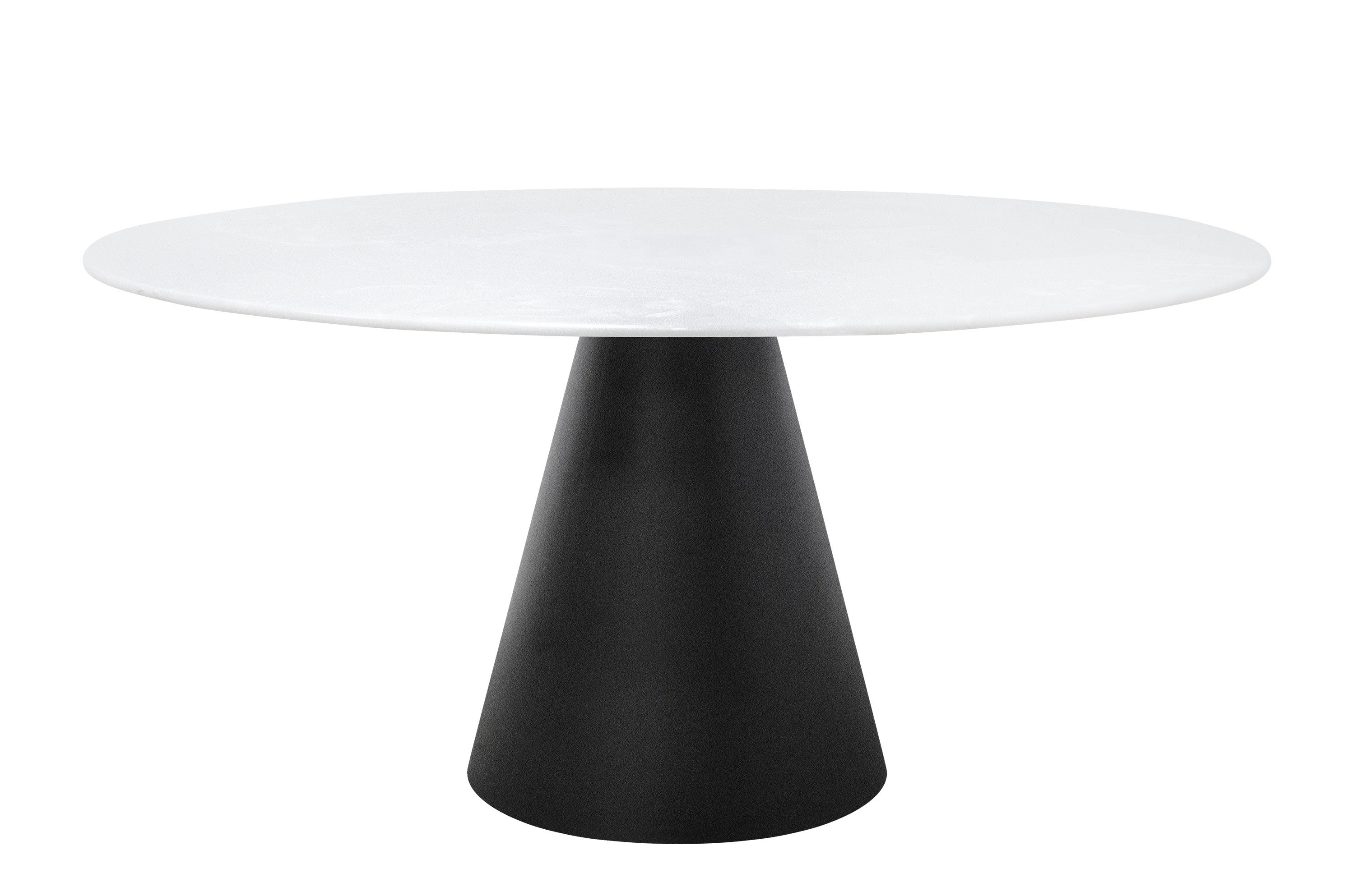 Cone dining table artifical marble 150 cm