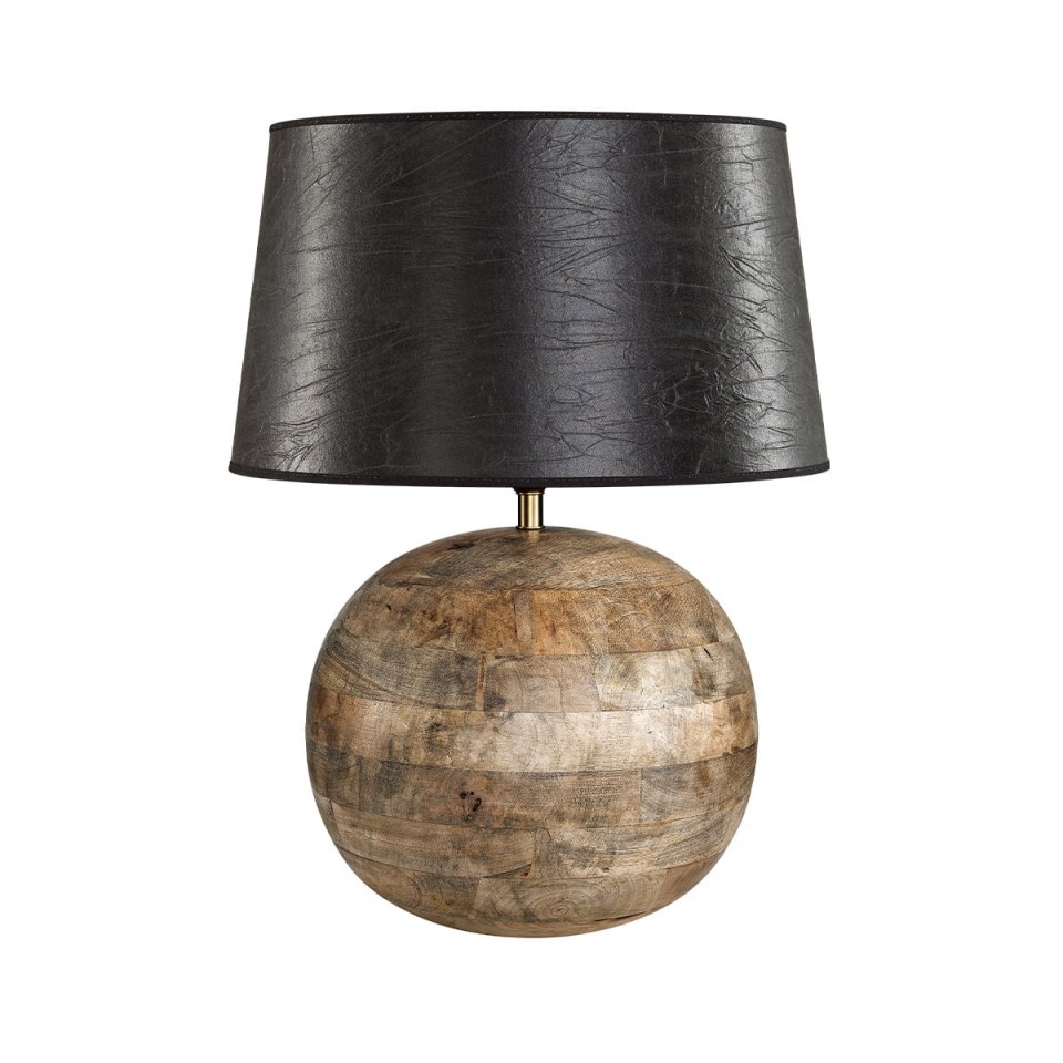 Colt Large Table Lamp Brown Mango Wood 50cm