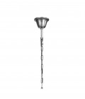 Rome Ceiling Light Crystal/Iron 80cm