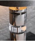 Armando Plexi Table Lamp Shiny Black Nickel 63cm