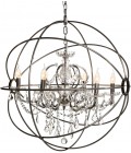 Rome Ceiling Light Crystal/Iron 80cm