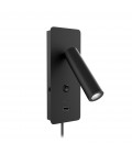 Gibo hotel wall light black 18.6cm