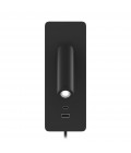 Gibo hotel wall light black 18.6cm