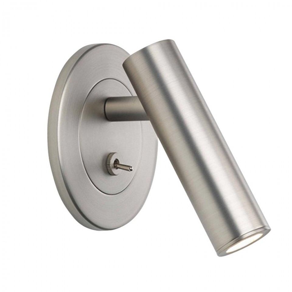 Bollmora hotel wall light brushed chrome 10cm