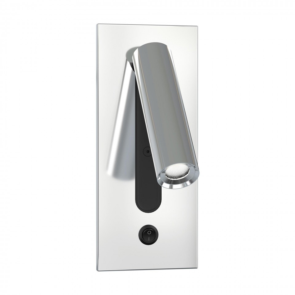 Lunda hotel wall light chrome 18cm