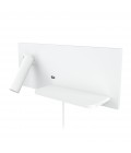 Rimbo hotel wall light white left 35cm