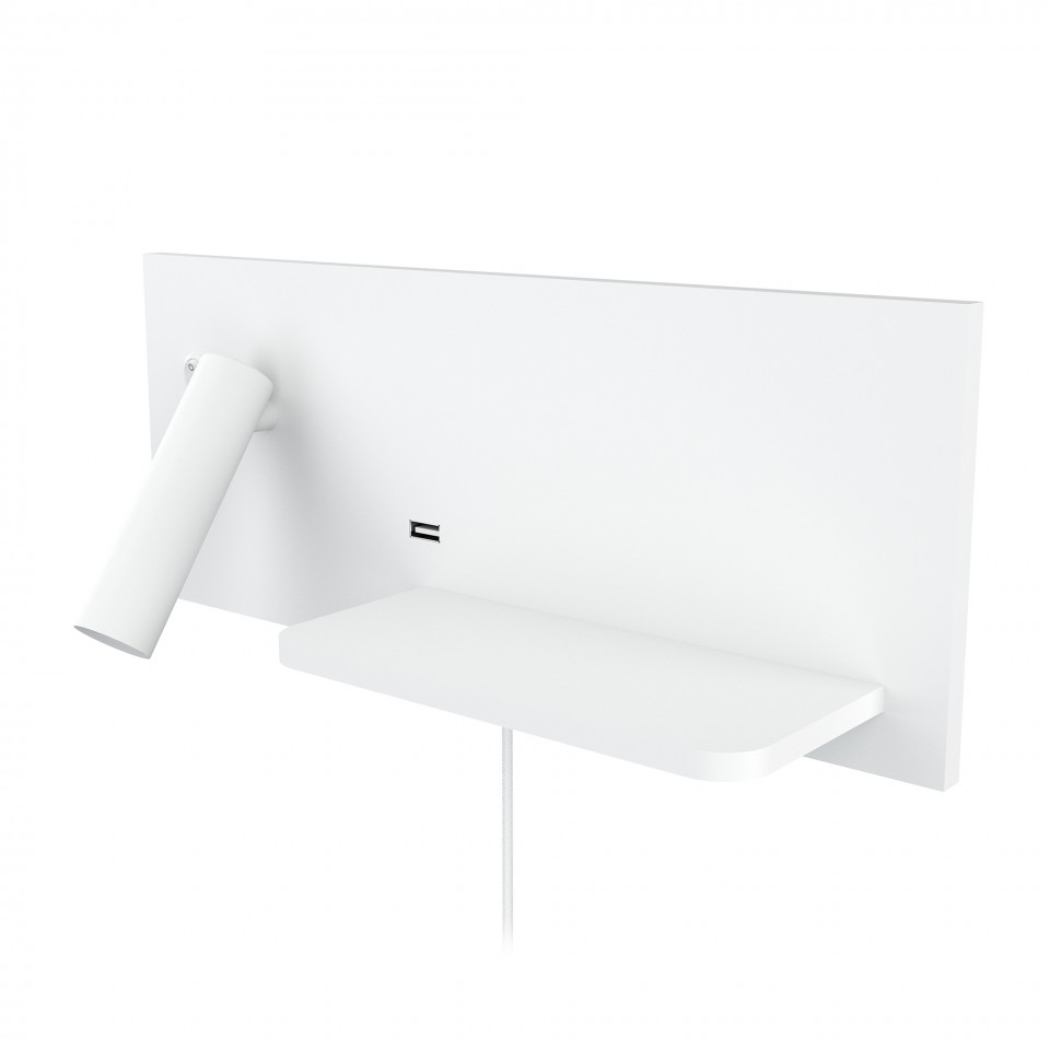 Rimbo hotel wall light white left 35cm