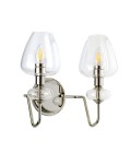 Armand Wall Lamp Nickel/Glass 30.9cm