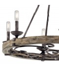 Taulbee 6-Lt Chandelier Weathered Zinc 72.2cm