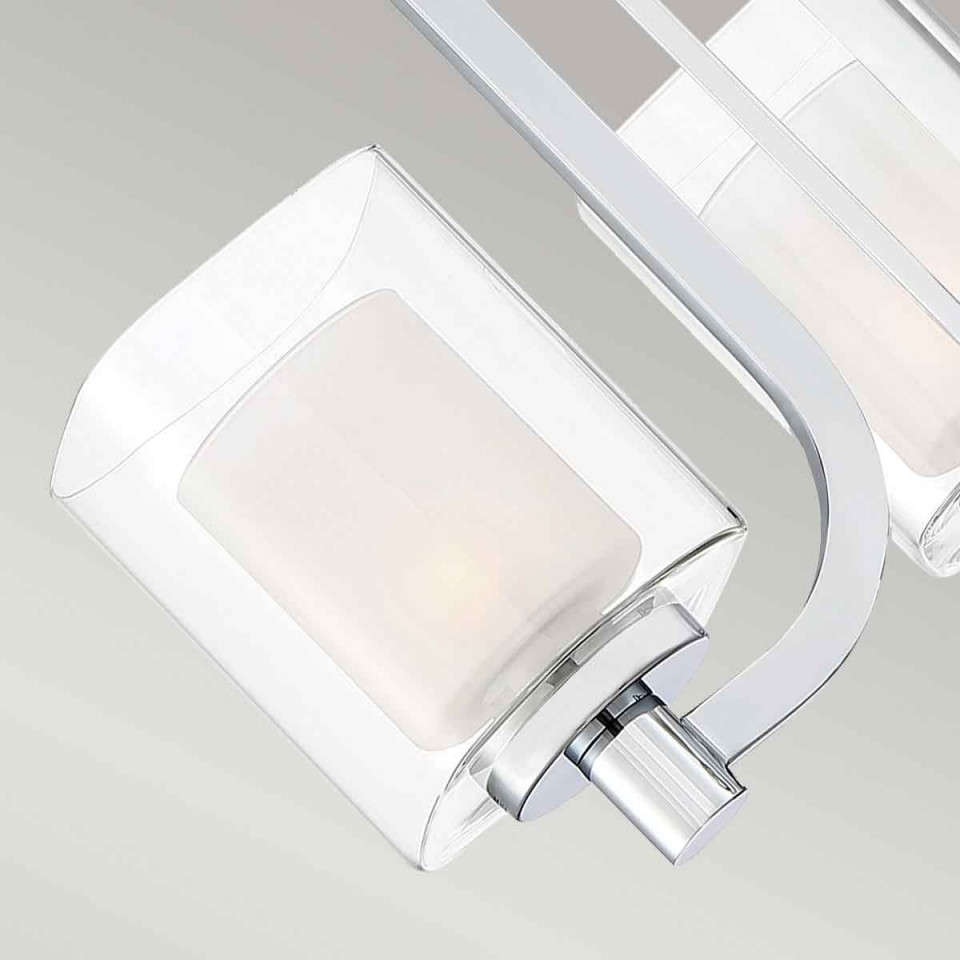 Kolt 3 Semi-Flush Light Polished Chrome 38.4cm IP44