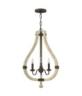 Middlefield Chandelier Wood/Steel 40.6cm