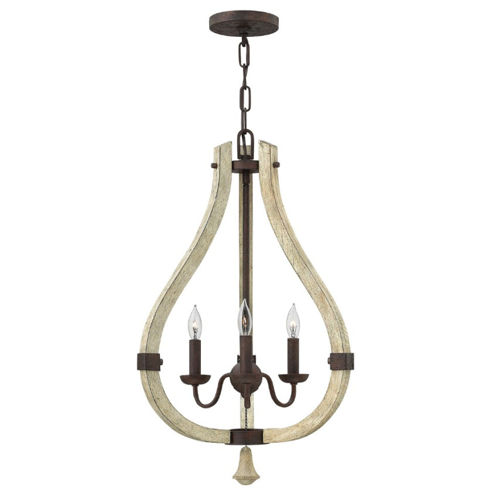 Middlefield Chandelier Wood/Steel 40.6cm