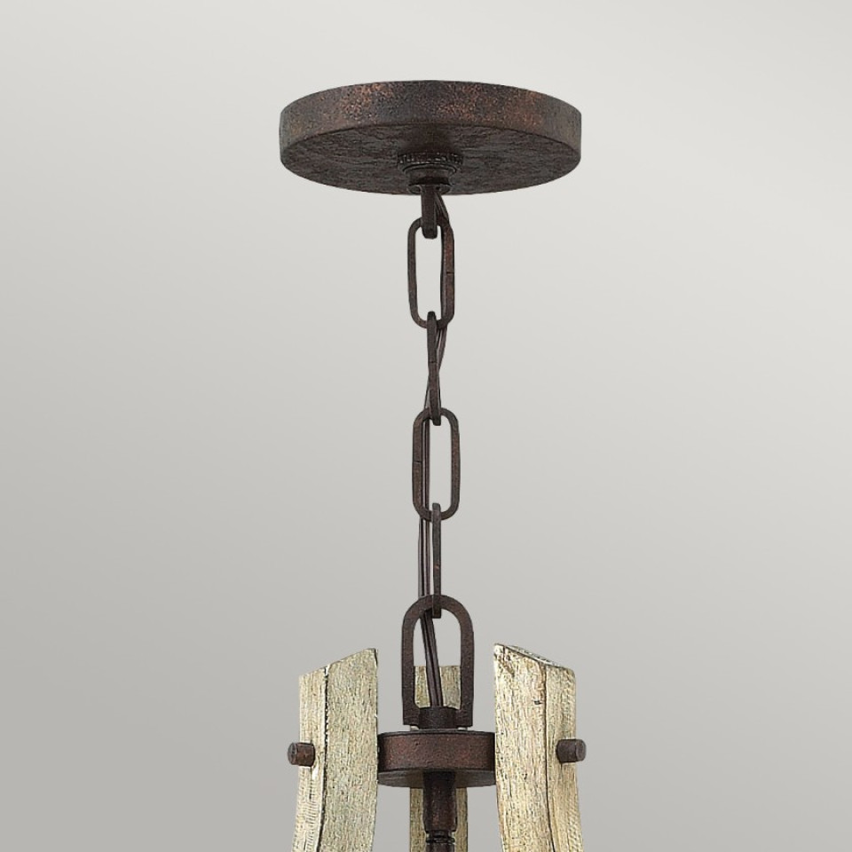 Middlefield Chandelier Wood/Steel 40.6cm