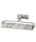 Winchfield 2-Lt Medium Picture Light Polished Nickel/Marble 44.5cm