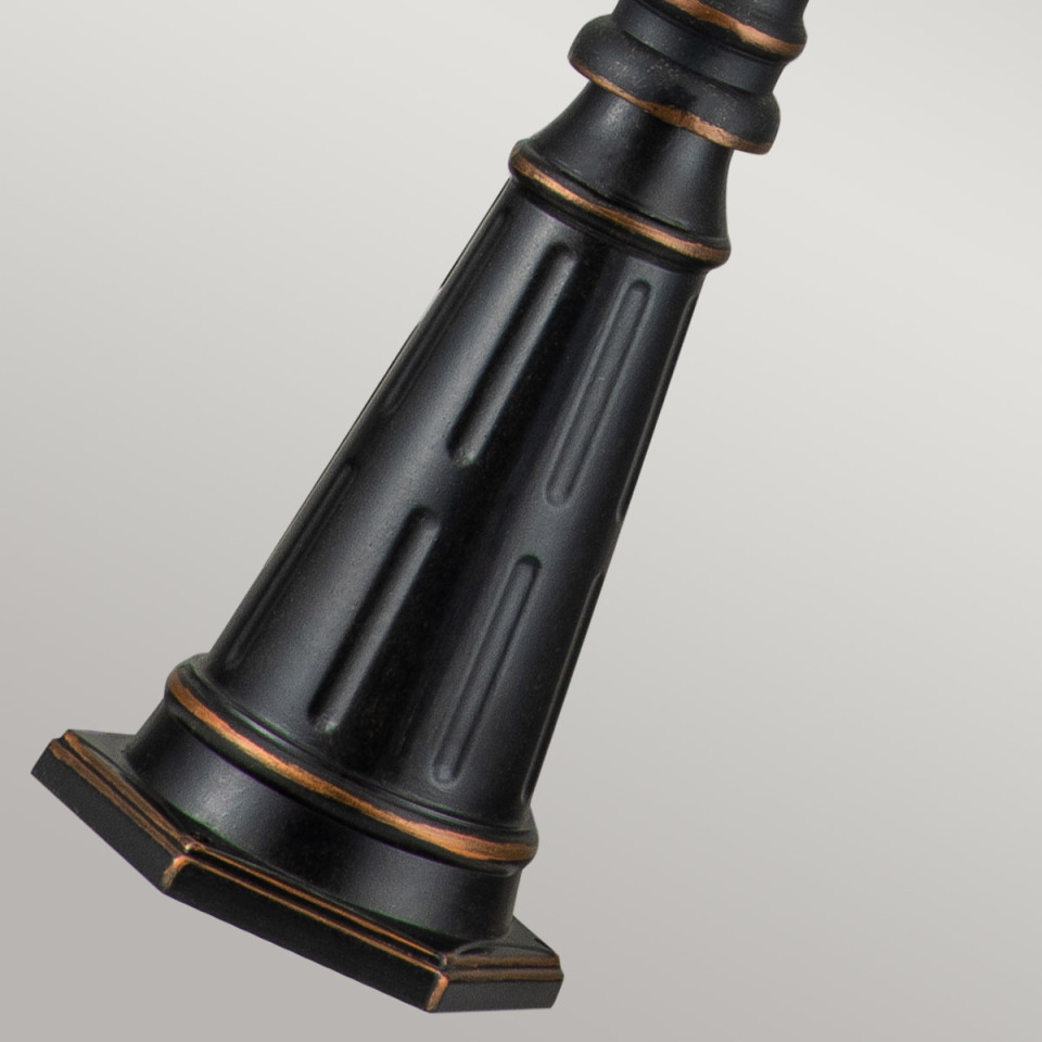 Baltimore 1-Lt Large Outdoor Lamp Post Weathered Bronze 239cm