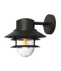 Copenhagen 1-Lt Outdoor Wall Lamp Black 23.6cm