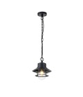 Copenhagen 1-Lt Outdoor Ceiling Lamp Black 22cm