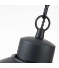 Copenhagen 1-Lt Outdoor Ceiling Lamp Black 22cm