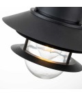 Copenhagen 1-Lt Outdoor Ceiling Lamp Black 22cm