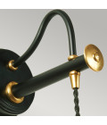 Douille 1-Lt Wall Lamp Black/Polished Brass 32.4cm-122.4cm