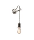 Douille 1-Lt Wall Lamp Polished Nickel 32.4cm-122.4cm