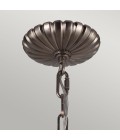 Adams 4-Lt Ceiling Lamp Antique Nickel/Clear 49.8cm