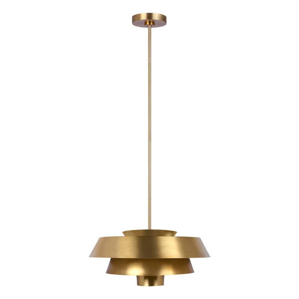 Brisbin 1-Lt Ceiling Light Burnished Brass 45.7cm