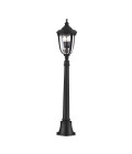 English Bridle 3-Lt Medium Outdoor Pillar Light Black 118cm