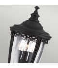 English Bridle 3-Lt Medium Outdoor Pillar Light Black 118cm