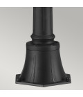 English Bridle 3-Lt Medium Outdoor Pillar Light Black 118cm