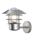 Helsingör 1-lt utomhus vägglampa silver 23,6cm