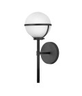 Hollis 1 Wall Lamp Black/White 40.3cm IP44