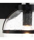 Hollis 2 Wall Lamp Black/Clear 23cm IP44